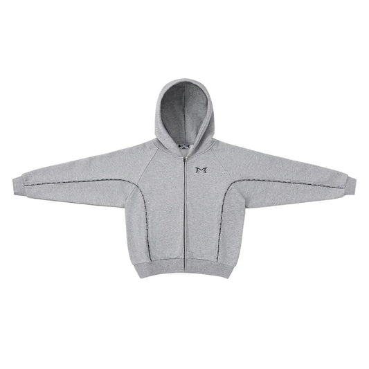 MERTRA Piping Zip Hoodie Grey