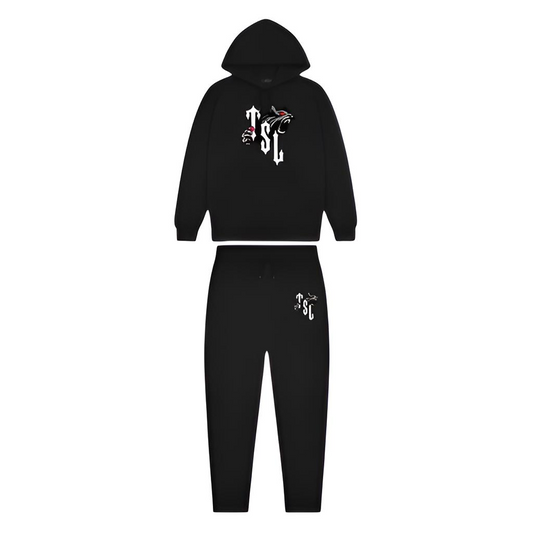 Trapstar TSL Shooters Bloodshot Hoodie Tracksuit - (BLACK)