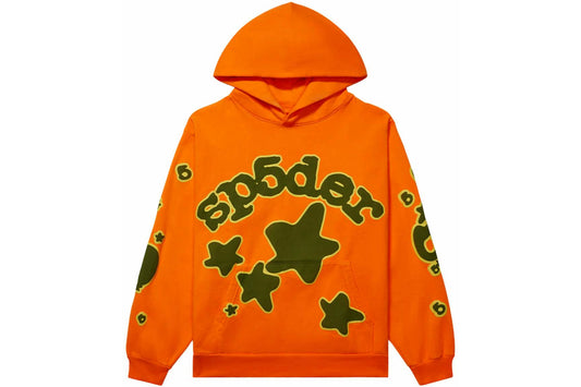 Sp5der Beluga Hoodie - (ORANGE)