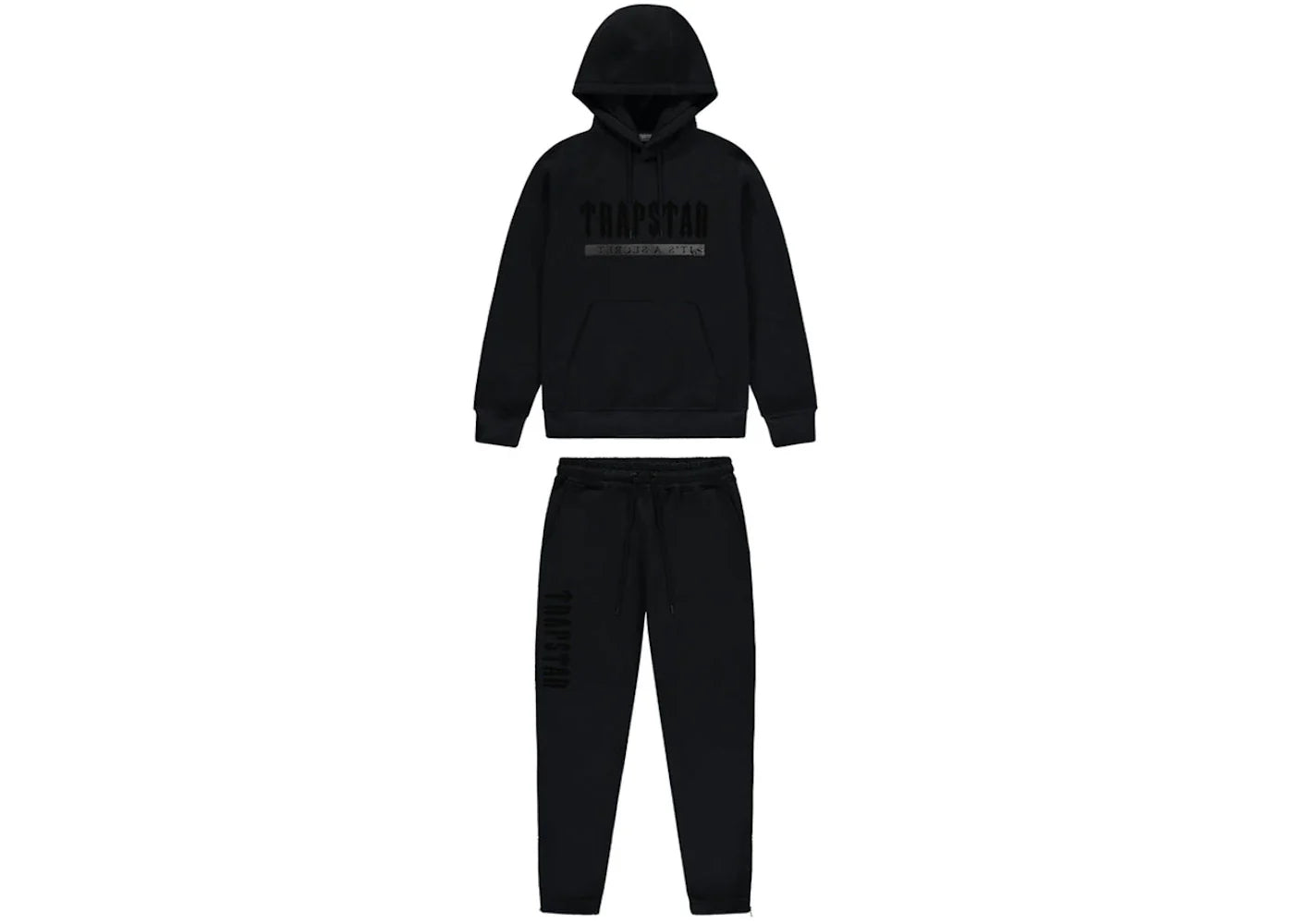 Trapstar Chenille Decoded 2.0 Hoodie Tracksuit Blackout Edition