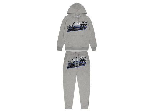 Trapstar Shooters Hoodie 2.0 Tracksuit - (GREY/BLUE)
