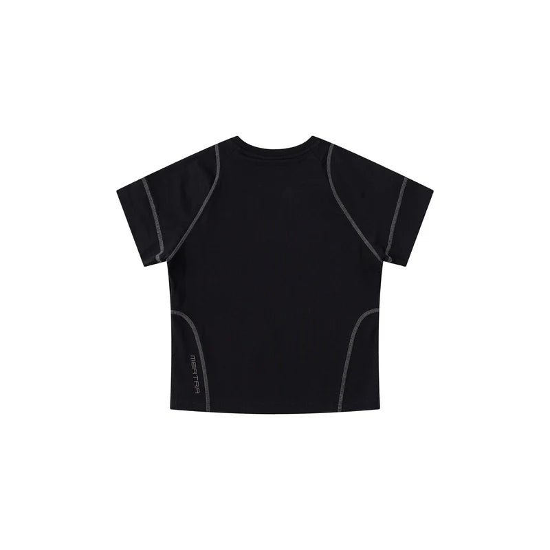 MERTRA Vein Baby Tee Black