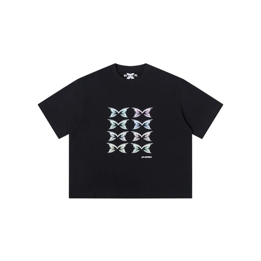 MERTRA Stacked Logo Tee Black