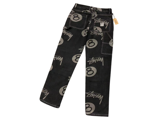Stussy 8ball Jeans - (BLACK/GREY)