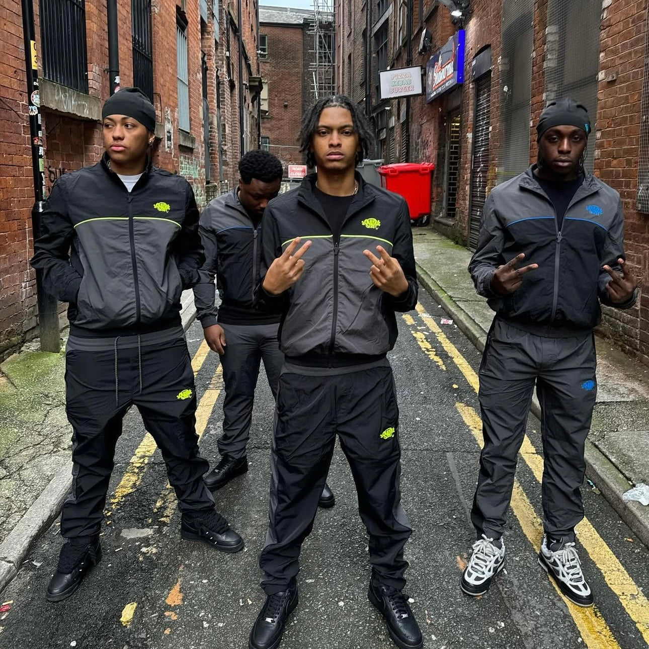 Syna World Shell Suit Jacket - (BLACK/YELLOW) EXCLUSIVITY 21DRIPZZ