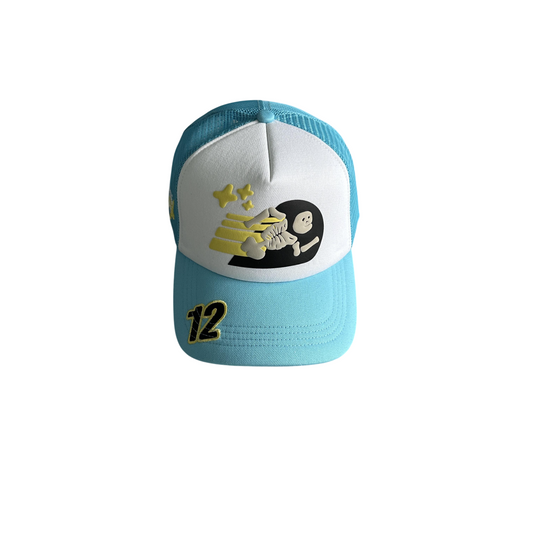 Broken Planet Trucker Cap - (BLUE/YELLOW)