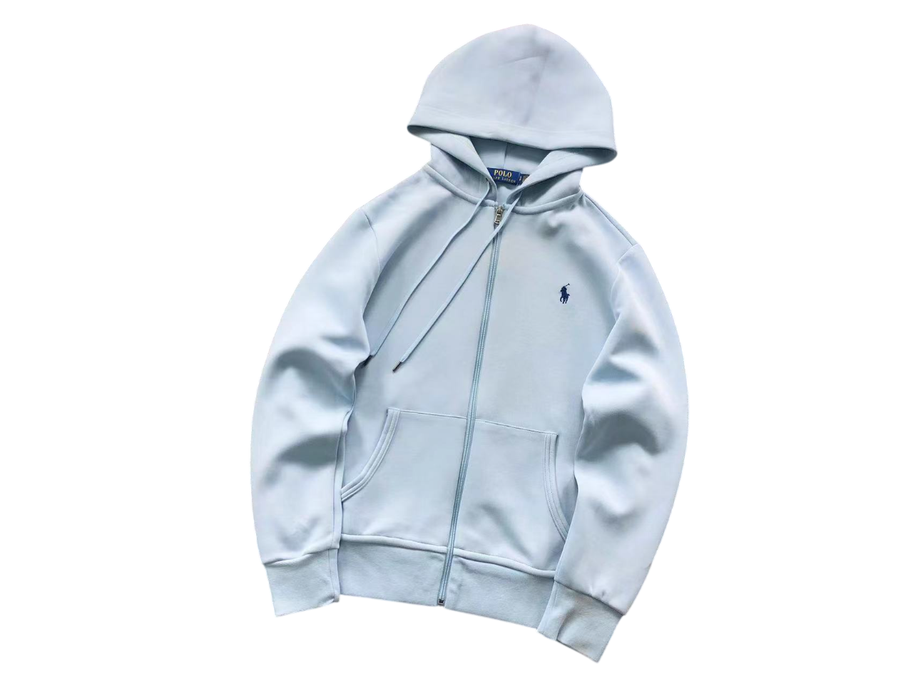 Ralph Lauren Classic Zip Hoodie - (LIGHT BLUE)