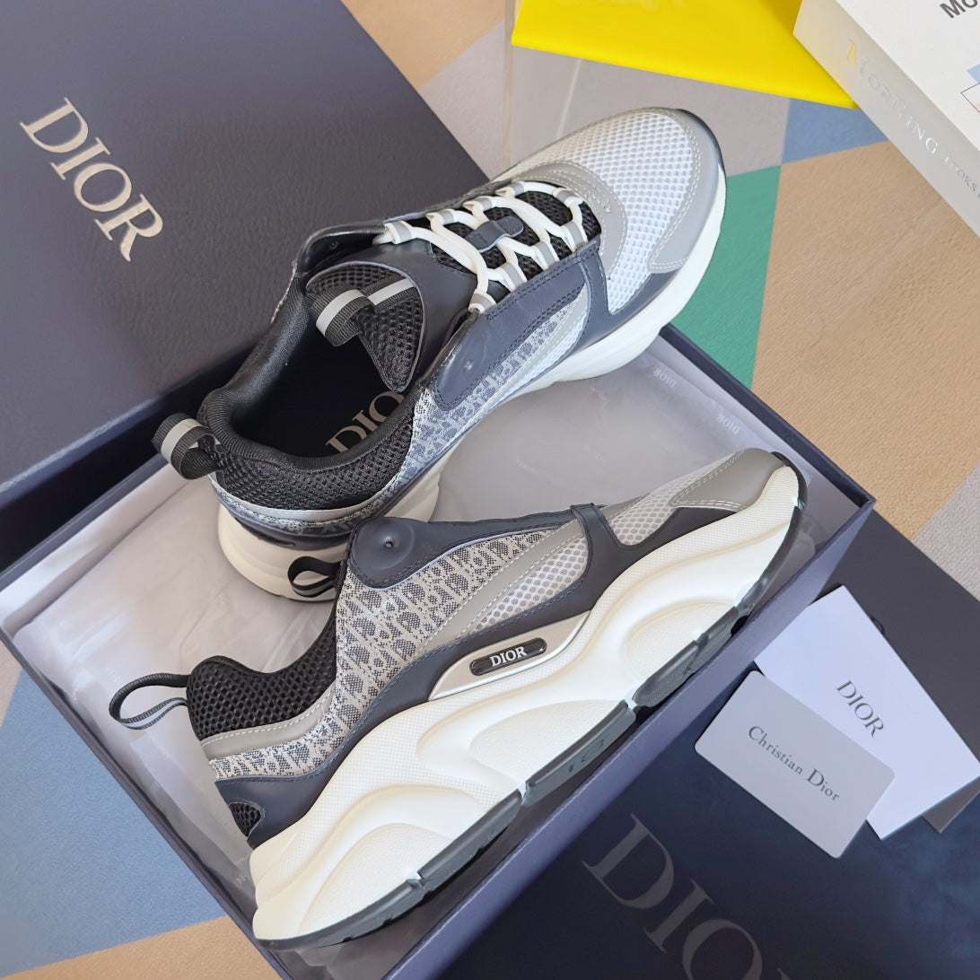 Dior B22 Motif Grey/White