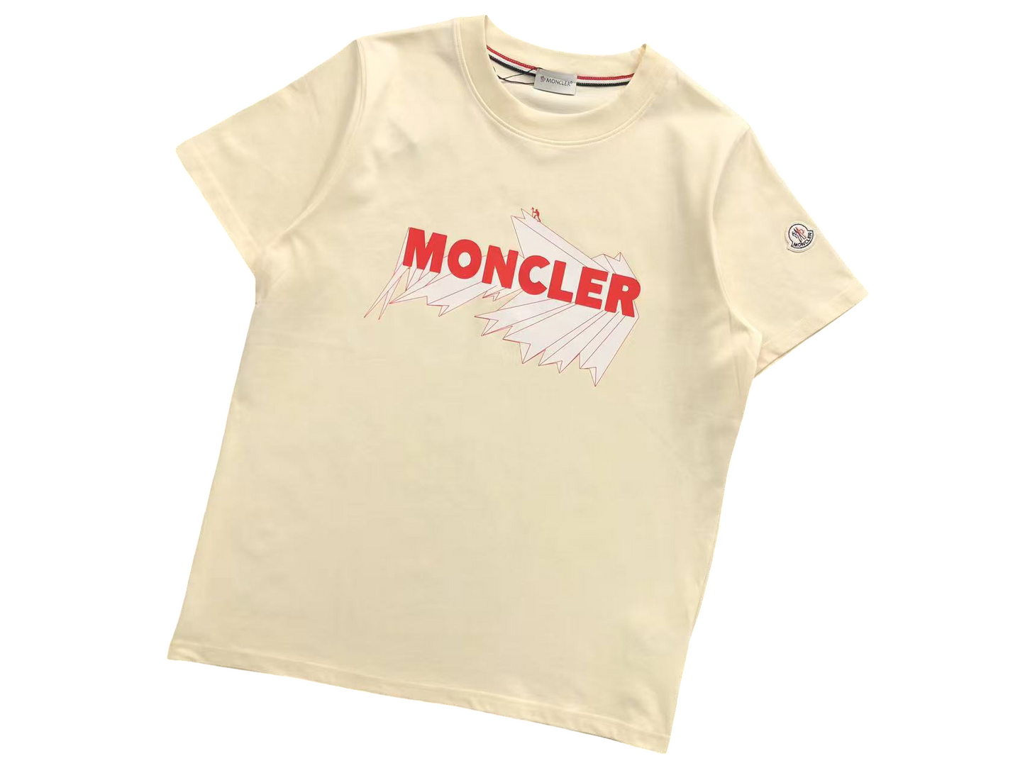 Moncler Origami Tee - (CREAM)