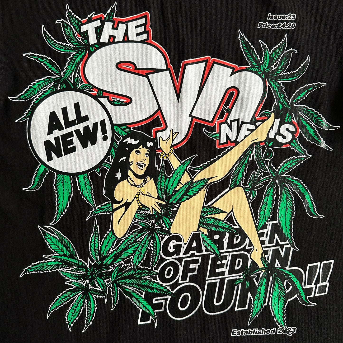 Syna World News Tee - (BLACK)