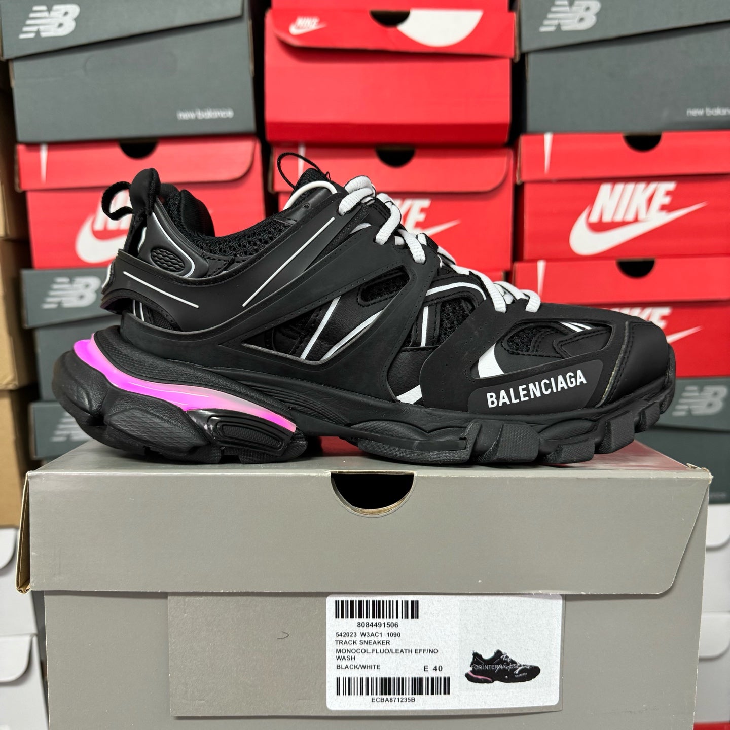 Balenciaga Track Led 3.0 - (BLACK/WHITE)