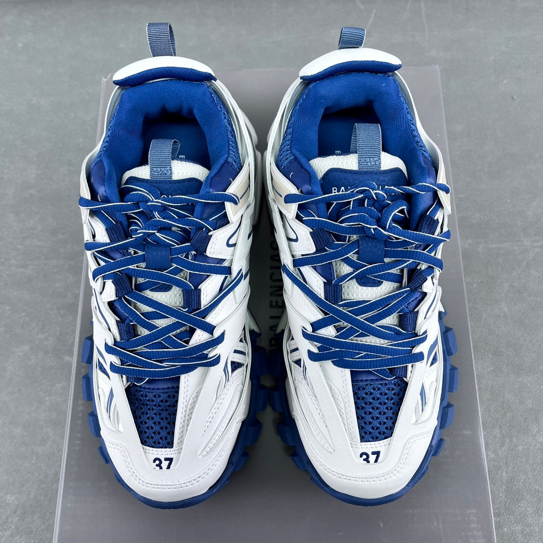 Balenciaga Track 3.0 - (WHITE/PEACOCK BLUE)