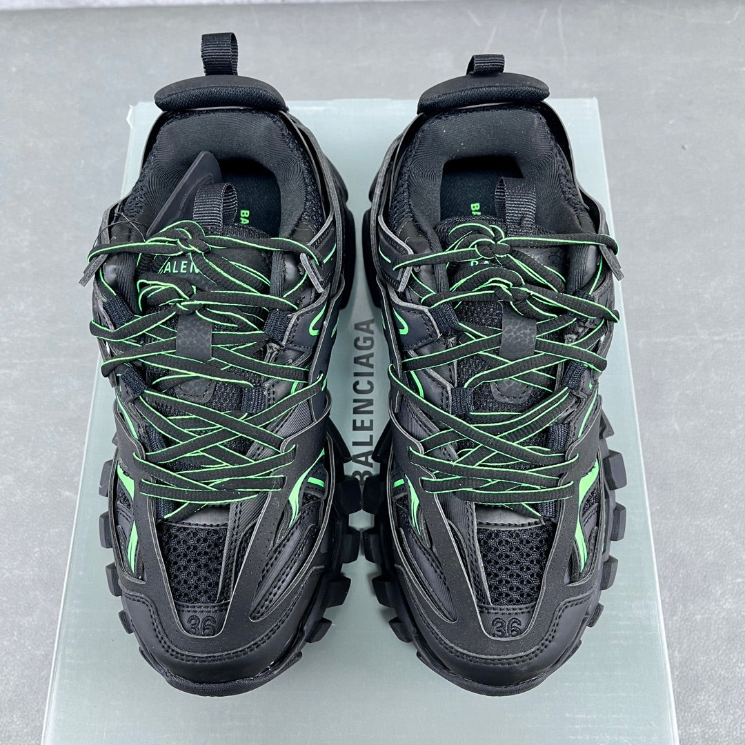 Balenciaga Track 3.0 - (BLACK/GREEN)