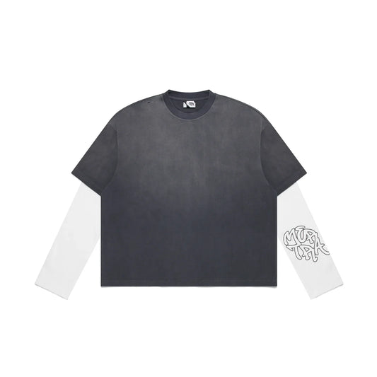 MERTRA Layered Tee Grey