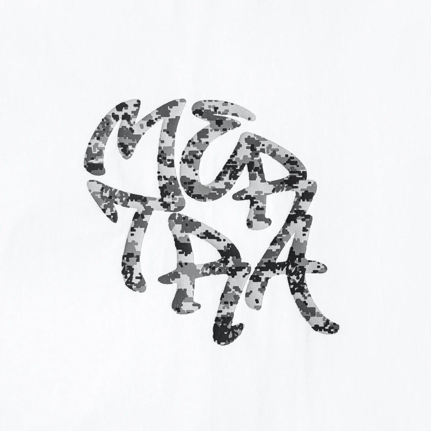 Mertra Glitch Tee - (WHITE)